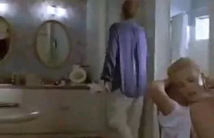 XXX అందమైన బ్లాండ్ wanted to have sex with boyfriend while her mom in the shower